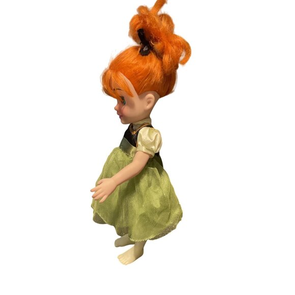 Disney Princess Anna Doll From Frozen - 14" Tall - Red Hair & Green Dress - Picture 2 of 5